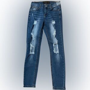 Urban Chic Denim Distressed Blue Women's Jeans Size 5